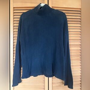 Olderbrother Waffle Knit Turtleneck • Indigo • Natural Dye Slow Fashion